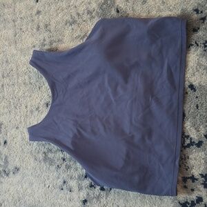 Athleta crop tank blue size mediu.